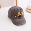 Boys Summer Cartoon Excavator Sun Caps Kids Personalized Fashion Baseball Cap Peaked Cap for Kids (Brown, One Size) view 2