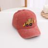 Boys Summer Cartoon Excavator Sun Caps Kids Personalized Fashion Baseball Cap Peaked Cap for (Watermelon Red, One Size) view 2