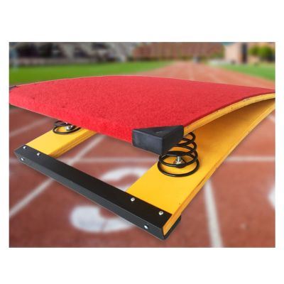 HAIXHX Kids Teens SpringboardPortable Arts Springboard for Sports Club/Martial Elastic Ramp for Gymnastics Beam Bar, Home Gym, Basement (Color : Red, Size : 2 Steel Springs)