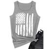 4th of july tank tops for women, womens sleeveless shirts, 4th of July Tank Tops Women Patriotic American Flag Distressed Graphic Tank independent Day Tee Top view 2