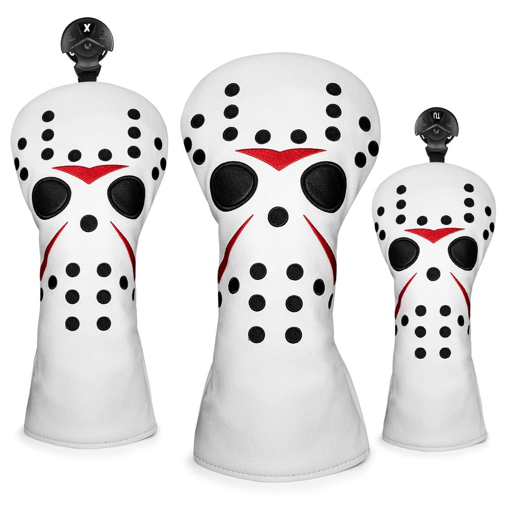 BAIRBRE Golf Club Covers Field Hockey Mask Putter Covers Driver Cover Fariway Wood Headcover Hybrid Covers 3 Wood Headcover Mallet Putter Headcovers for Most Brand
