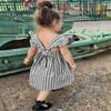 AGQT Baby Girls Plaid Dress Gingham Fly Sleeve Backless Summer Dresses Spring Smocked Birthday Easter Dresses Black Size 12-18 Months view 4