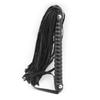 JiaNisAdrA Black, White, red, Three Styles with Nail Whip, Double Nail Spiral Handle Loose Whip Horse Riding Crop, Role-Playing Props (Black) view 3