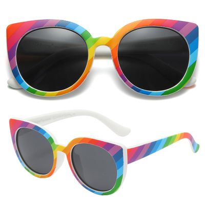 PolarSpex Toddler Sunglasses Polarized UV Protection Cat Eye Sunglasses with Unbreakable Frame for Girls Age 2-8