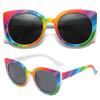 PolarSpex Toddler Sunglasses  Polarized UV Protection Cat Eye Sunglasses with Unbreakable Frame for Girls Age 2-8