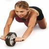 Wheel Roller Abdominal Workout for Exercise and Knee Mat (Silver and Black) view 4
