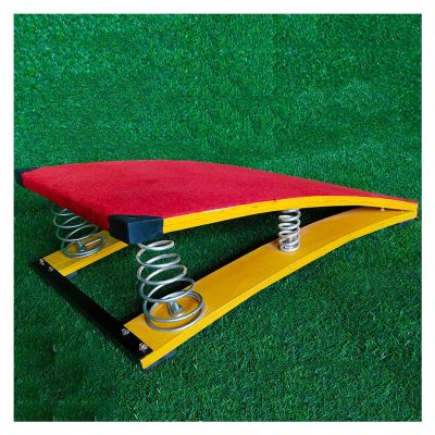 HAIXHX Kids Teens SpringboardPortable Arts Springboard for Sports Club/Martial Elastic Ramp for Gymnastics Beam Bar, Home Gym, Basement (Color : Red, Size : 4 Steel Springs)