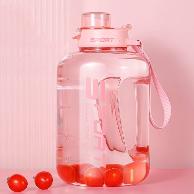 Bravir Large Water Bottle with Straw, Sports Fitness Outdoor Camping Large Water Bottle, heatproof Fitness Water Bottle, Two-Piece Vitalitypowder1.2L[heatresistant120degrees+scaledrinkingwater]