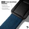 DMoose Fitness Lifting Straps - 4mm Neoprene Padded Wrist Straps for Weightlifting & Powerlifting - Cotton Lifting Strap with Silicone Grip for Men & Women (Navy Blue) view 4