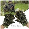 Opaeroo 2 Pair 3D Leaf Camo Camouflage Hunting Suits Accessories Leafy Gloves Ghillie Suit Outdoor Anti-Slip Sports Hunting Gloves for Men view 2