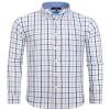 Alimens & Gentle Mens Button Down Shirts Navy Check Long Sleeve Gingham Shirt Business Dressy Oktoberfest Plaid Shirts view 1