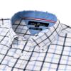 Alimens & Gentle Mens Button Down Shirts Navy Check Long Sleeve Gingham Shirt Business Dressy Oktoberfest Plaid Shirts view 4