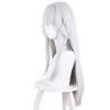 maysuwell Amine Game White Cosplay Wig Long Straight Hair Halloween,Christmas,Daily Fashion,Anime and Gaming Expo,Cosplay Show view 3