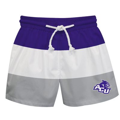 Vive La Fete Abilene Christian University Boy's Swim Trunks Kid Shorts - Toddler Boy Swimwear Quick Dry 4-Way Stretch Swimming Trunks
