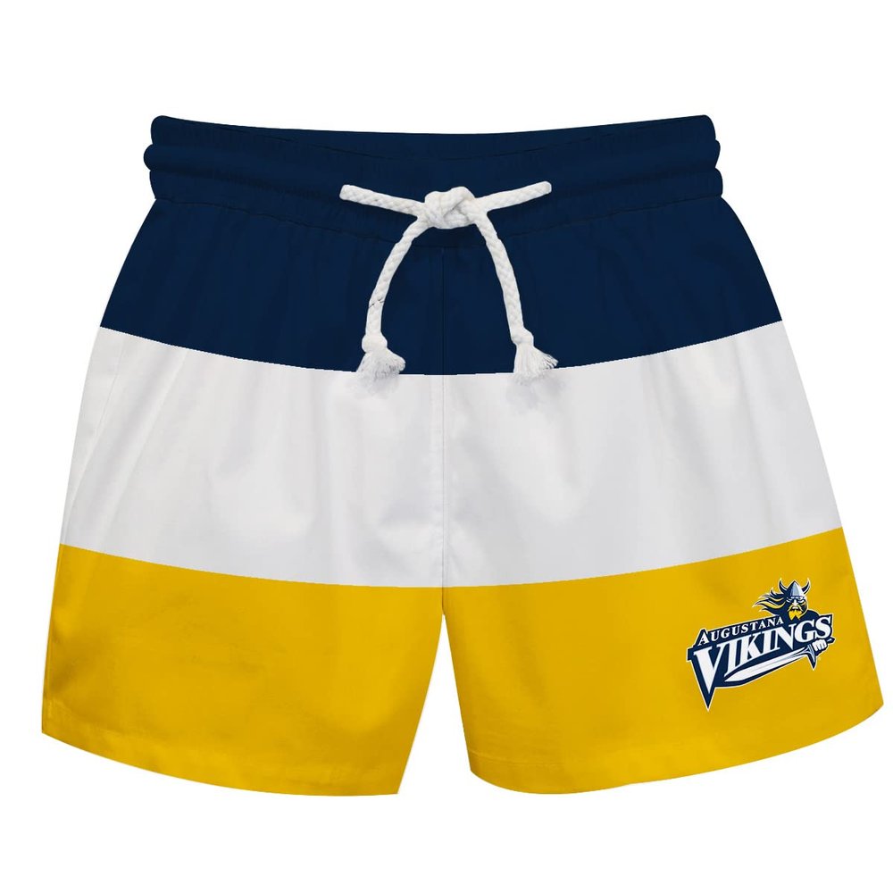 Vive La Fete AUGUSTANA UNIVERSITY Boy's Swim Trunks Kid Shorts - Toddler Boy Swimwear Quick Dry 4-Way Stretch Swimming Trunks