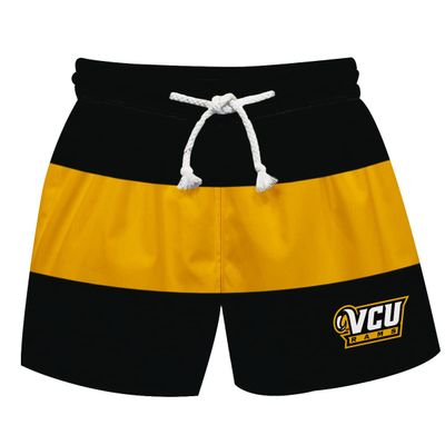 Vive La Fete VIRGINIA COMMONWEALTH UNIVERSITY Boy's Swim Trunks Kid Shorts - Toddler Boy Swimwear Quick Dry 4-Way Stretch Swimming Trunks