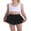 2 Pack Butterfly Flowy Shorts Skirts for Girls Tennis Cheer Stuff Athletic Preppy Running Sports Skirt for Teen GirlsBlack, White, L view 2