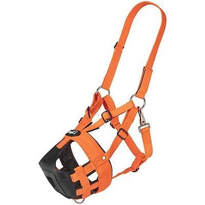 Tough 1 Easy Breathe V Grazing Muzzle Mini Orange