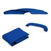 Bimini Top Replacement Canvas4 Bow Bimini Tops Canvas Cover with Zipper Easy InstallWindproof Waterproof and UV-Proof Bimini Top Canvas Only No Frame (Blue, 4 Bow 8'L x 54" H x 67"-72" W) view 2