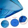 Bimini Top Replacement Canvas4 Bow Bimini Tops Canvas Cover with Zipper Easy InstallWindproof Waterproof and UV-Proof Bimini Top Canvas Only No Frame (Blue, 4 Bow 8'L x 54" H x 67"-72" W) view 3