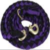 Mustang Braided Loping Lead Purple/Black view 1