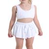 2 Pack Butterfly Flowy Shorts Skirts for Girls Tennis Cheer Stuff Athletic Preppy Running Sports Skirt for Teen GirlsBlack, White, XL view 4