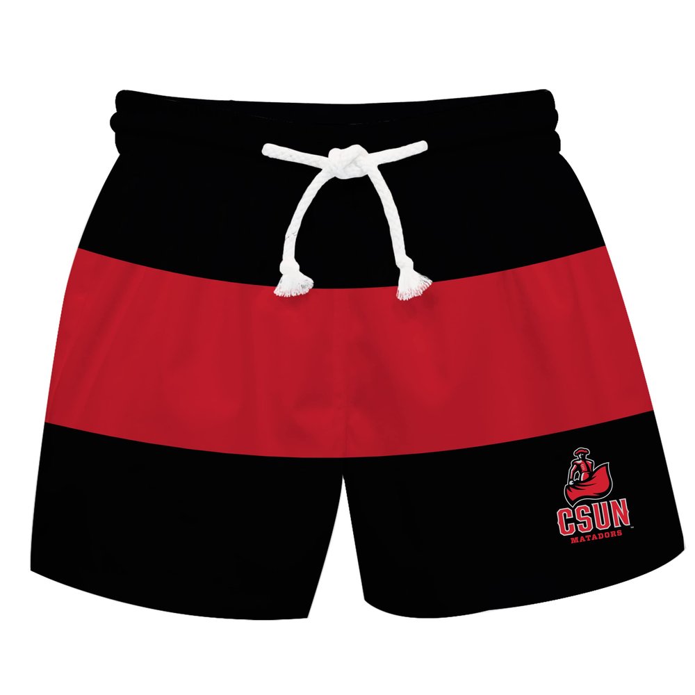 Vive La Fete California State University Northridge Boy's Swim Trunks Kid Shorts - Toddler Boy Swimwear Quick Dry 4-Way Stretch Swimming Trunks