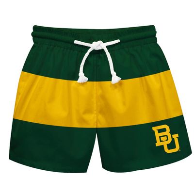 Vive La Fete Baylor Bears Boy's Swim Trunks Kid Shorts - Toddler Boy Swimwear Quick Dry 4-Way Stretch Swimming Trunks
