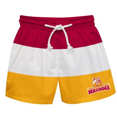 Vive La Fete BROOKLYN COLLEGE Boy's Swim Trunks Kid Shorts - Toddler Boy Swimwear Quick Dry 4-Way Stretch Swimming Trunks