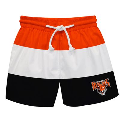Vive La Fete BUFFALO STATE COLLEGE Boy's Swim Trunks Kid Shorts - Toddler Boy Swimwear Quick Dry 4-Way Stretch Swimming Trunks