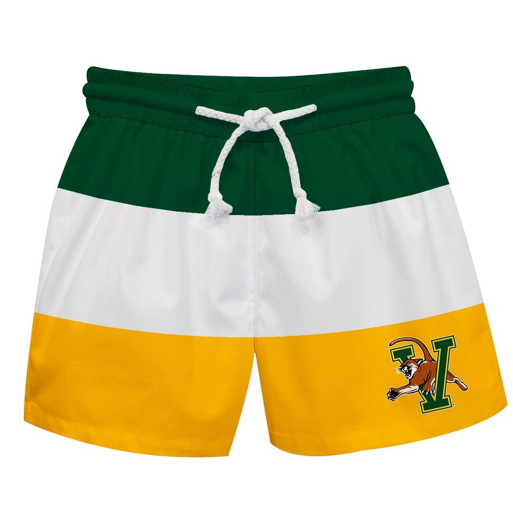 Vive La Fete Wayne State University Boy's Swim Trunks Kid Shorts - Toddler Boy Swimwear Quick Dry 4-Way Stretch Swimming Trunks