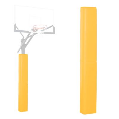 VANCL Heavy-Duty Pole Padding Outdoor Waterproof Durable Basketball Pole Pad Square UV-Resistant Pole Padding for Square Pole for Protection Yellow (Fit 6x6 Inch Pole-5 Feet High)