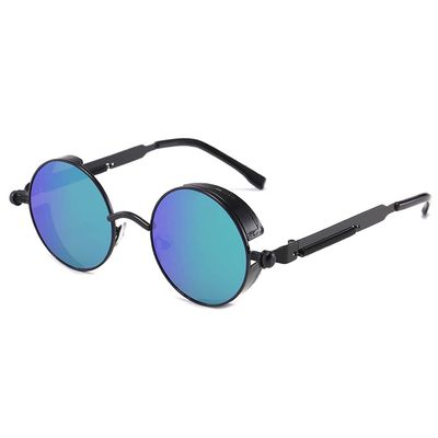 Classic Gothic Steampunk Sunglasses Men Women Vintage Round Glasses Driving