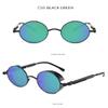 Classic Gothic Steampunk Sunglasses Men Women Vintage Round Glasses Driving view 2