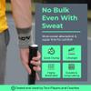 ADV Tennis Wristbands with New Age Polyester Cotton Blend - Ultra Absorbent Wrist Sweatbands - Doublewide & Slim Wrist Bands for Sweat - 4 Pack or 2 Pack (2-Pack Black, M/L) view 3
