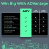ADV Tennis Wristbands with New Age Polyester Cotton Blend - Ultra Absorbent Wrist Sweatbands - Doublewide & Slim Wrist Bands for Sweat - 4 Pack or 2 Pack (2-Pack Black, M/L) view 4