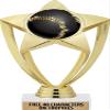 Customized 6" Baseball Trophy Award, Shiny Gold Star Trophy 50 Pack view 1