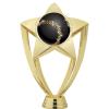 Customized 6" Baseball Trophy Award, Shiny Gold Star Trophy 50 Pack view 2