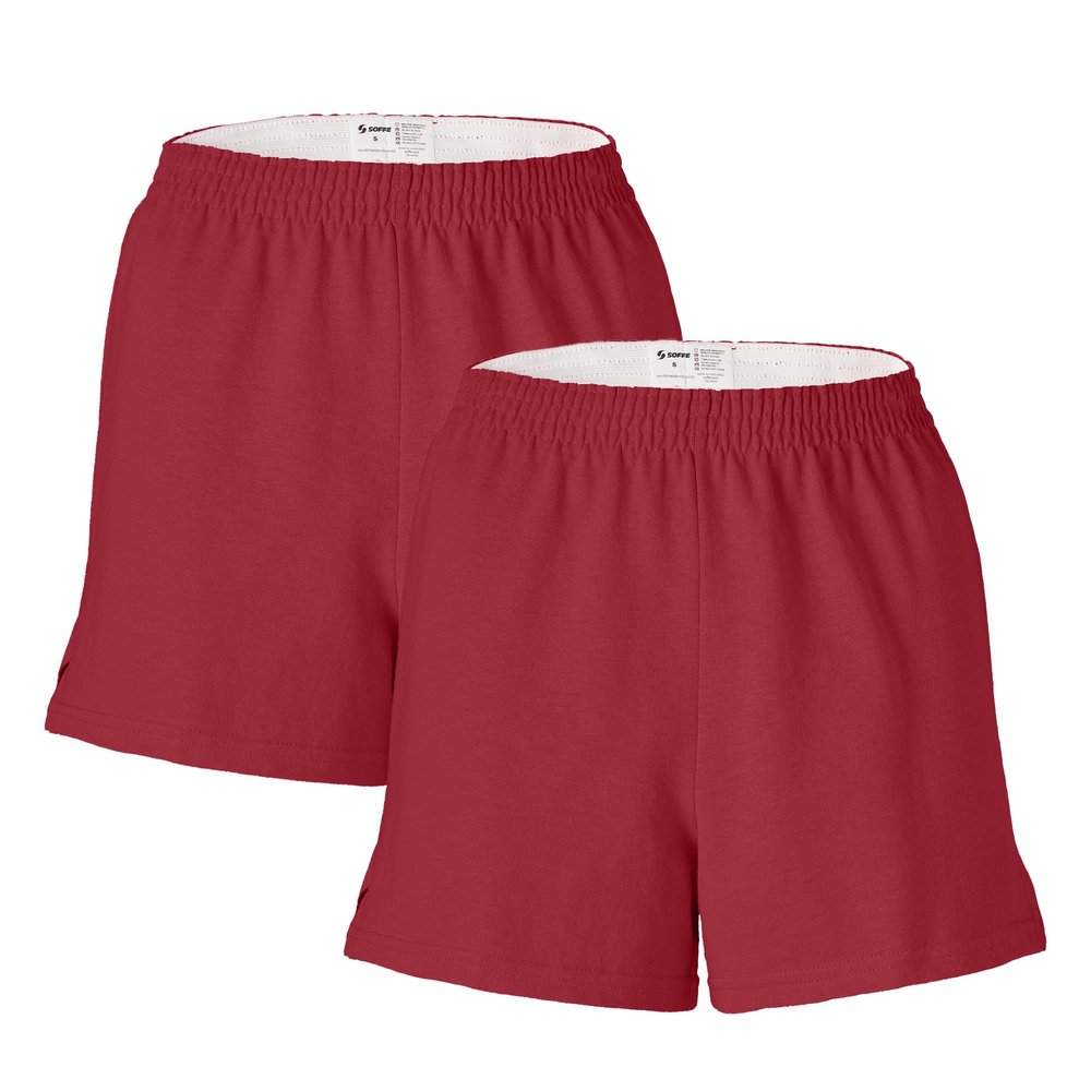 Soffe Juniors' Short, Cardinal, Medium (2-Pack)