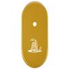 NDZ Performance Magazine Base Plate Finger Extension for Smith & Wesson CSX 9mm 10 Round  Don't Tread On Me Snake Only, Laser Engraved Anodized Aluminum in Gold view 1