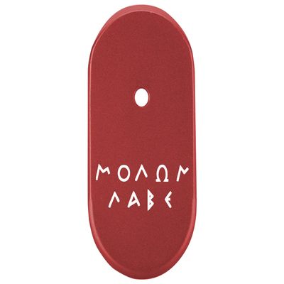 NDZ Performance Magazine Base Plate Finger Extension for Smith & Wesson CSX 9mm 10 Round Molon Labe Old Styled, Laser Engraved Anodized Aluminum in Red