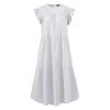 Babydoll Dresses for Women,2023 Summer Plus Size Casual Cute Petite Dress Sleeveless Tiered Ruffle Pleated Flowy Swing Boho Beach mini Maternity T-Shirt Dress Vacation Outfits(A-White,5XL) view 3