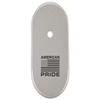 NDZ Performance Magazine Base Plate Finger Extension for Smith & Wesson CSX 9mm 10 Round  American Pride US Flag, Laser Engraved Anodized Aluminum in Silver view 1