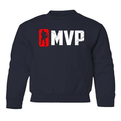 superhotapparel Embiid 2023 Star Player Philadelphia Basketball Youth Crewneck Sweatshirt (Navy, Youth Medium)