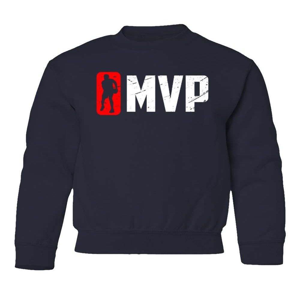 superhotapparel Embiid 2023 Star Player Philadelphia Basketball Youth Crewneck Sweatshirt (Navy, Youth Medium)