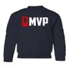 superhotapparel Embiid 2023 Star Player Philadelphia Basketball Youth Crewneck Sweatshirt (Navy, Youth Medium) view 1