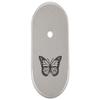 NDZ Performance Magazine Base Plate Finger Extension for Smith & Wesson CSX 9mm 10 Round  Butterfly, Laser Engraved Anodized Aluminum in Silver view 1