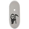 NDZ Performance Magazine Base Plate Finger Extension for Smith & Wesson CSX 9mm 10 Round  Grim Reaper Baby, Laser Engraved Anodized Aluminum in Silver view 1