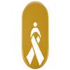 NDZ Performance Magazine Base Plate Finger Extension for Smith & Wesson CSX 9mm 10 Round  Awareness Ribbon, Laser Engraved Anodized Aluminum in Gold view 1