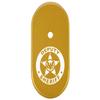 NDZ Performance Magazine Base Plate Finger Extension for Smith & Wesson CSX 9mm 10 Round  Deputy Sheriff Eagle Logo, Laser Engraved Anodized Aluminum in Gold view 1